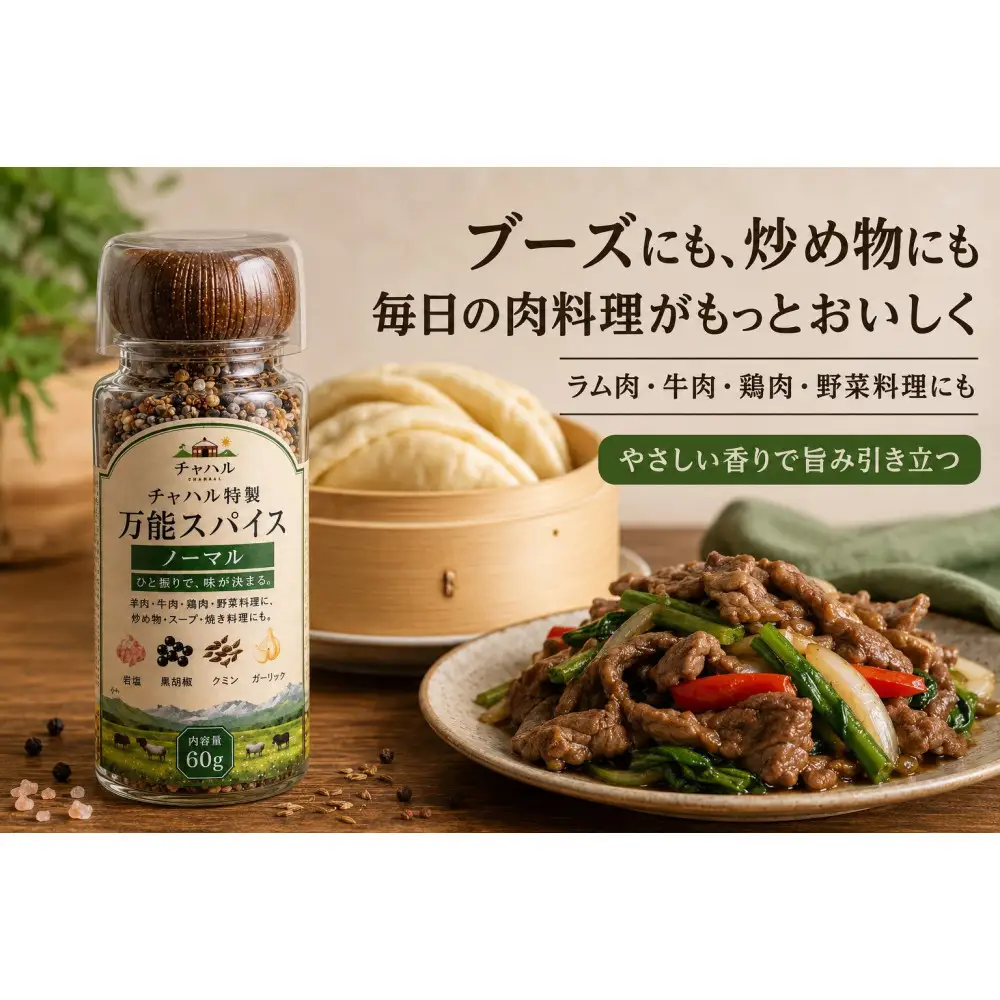 チャハル特製スパイス（ノーマル）60g×2個