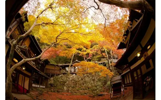 【23-19】明治の森 箕面　音羽山荘ディナー ペアチケット（懐石コース）