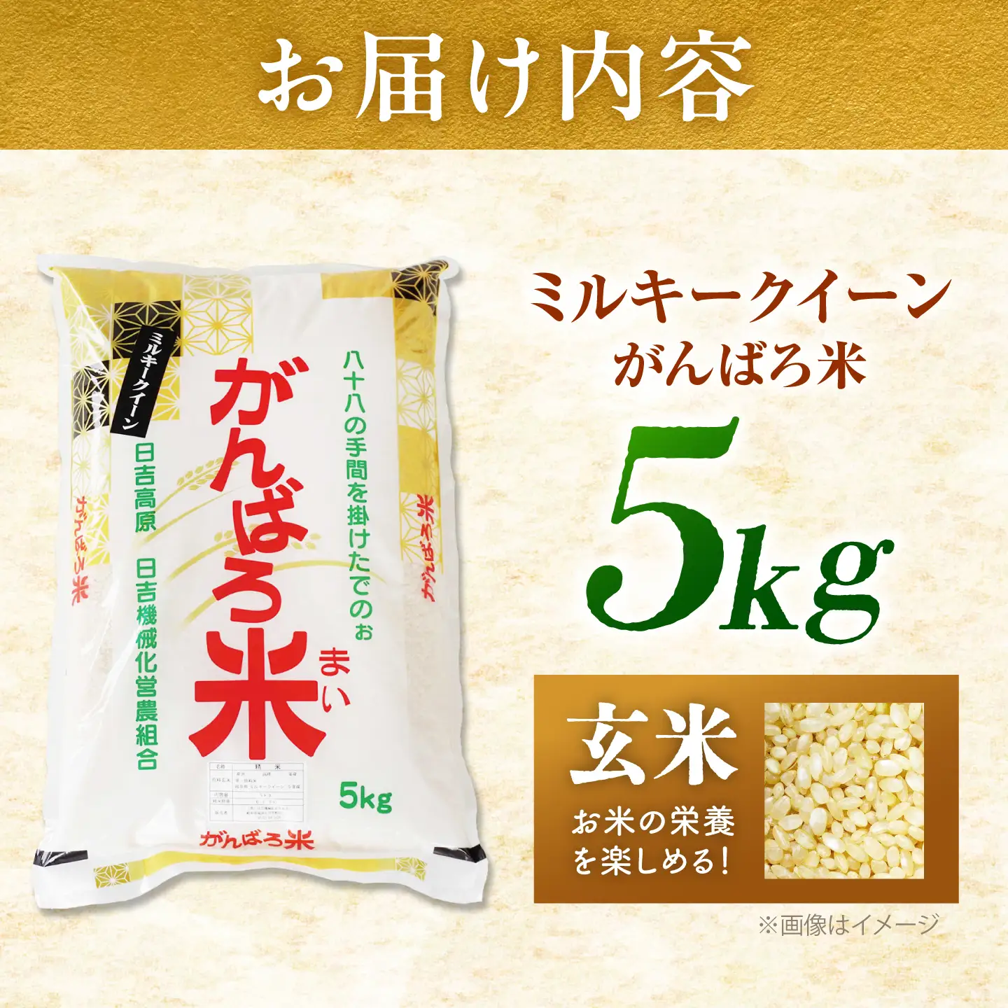 【令和8年産】ミルキークイーン 玄米 5kg [AZBW008] 玄米