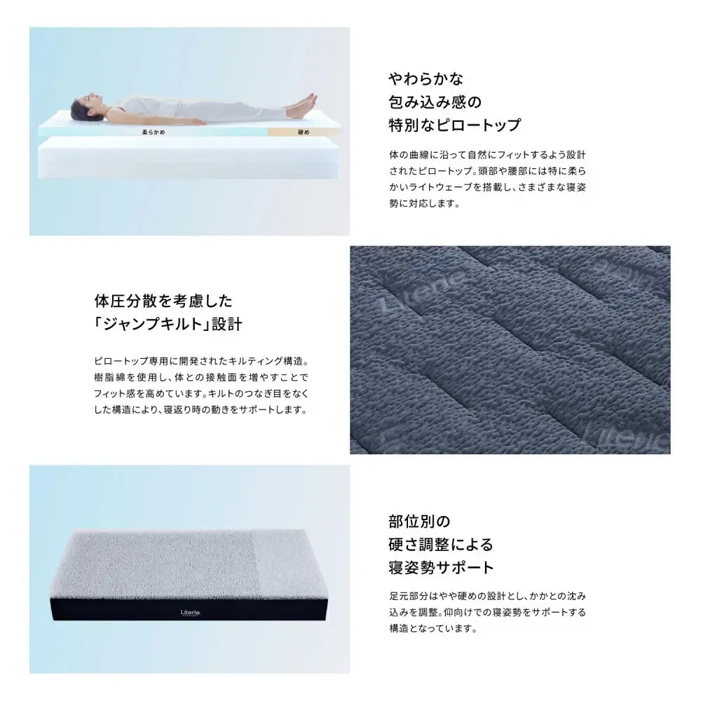洗える マットレス シングル  アスリート マックス ピロートップ25 【モーブル／大川家具／リテリー】
