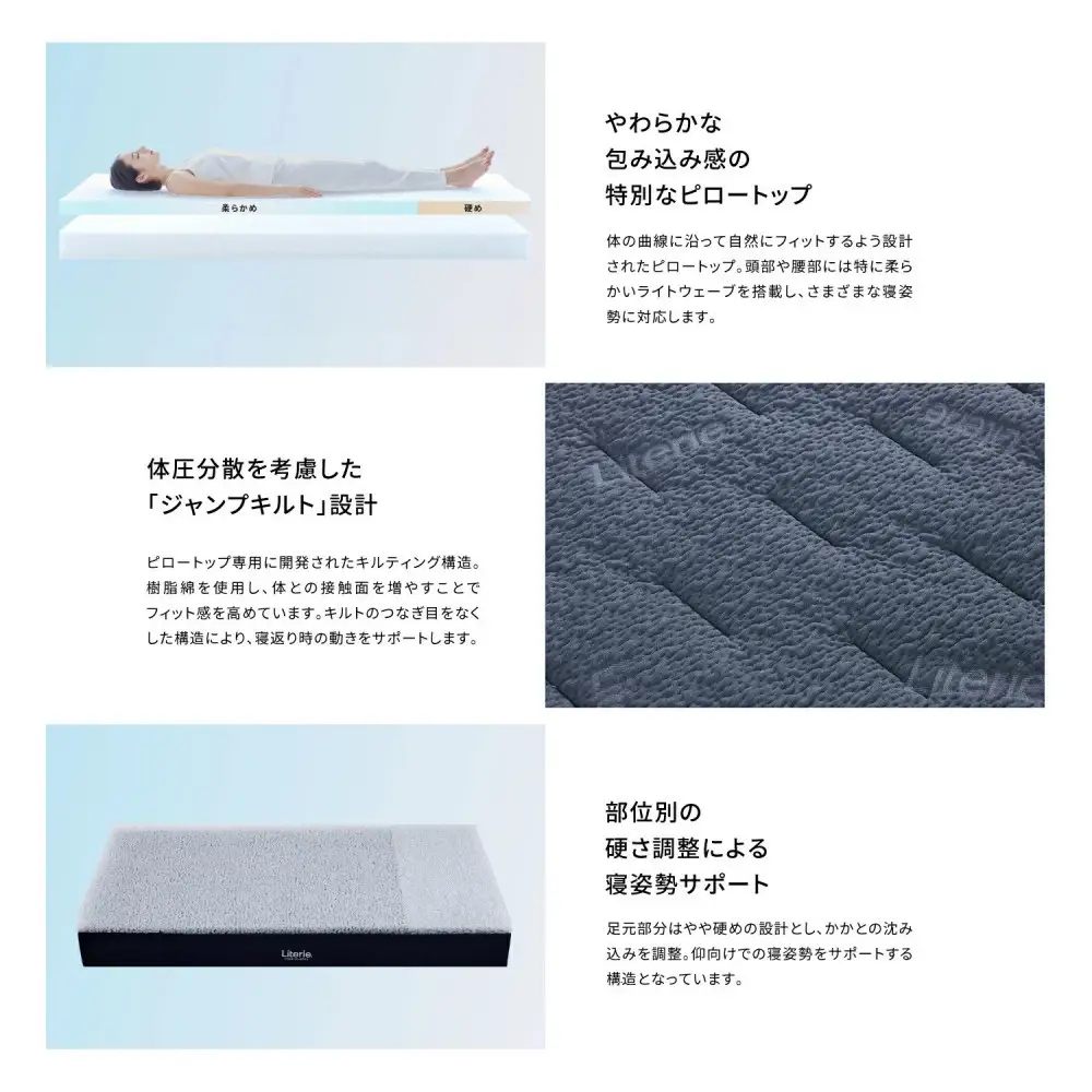 洗える マットレス ダブル  アスリート マックス ピロートップ16 【モーブル／大川家具／リテリー】