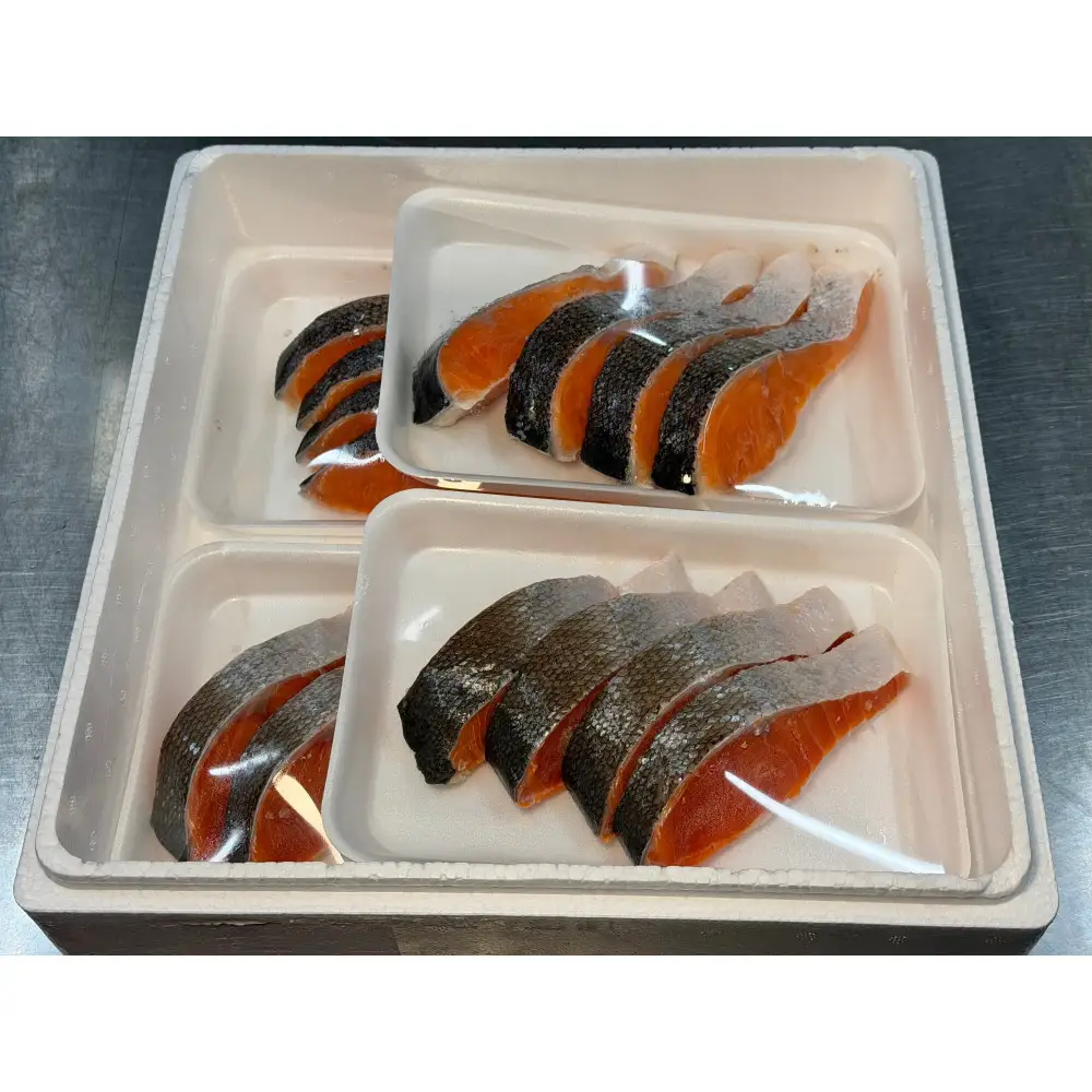 紅鮭＆銀鮭 食べ比べセット（各8切れ・総量約1.3kg）