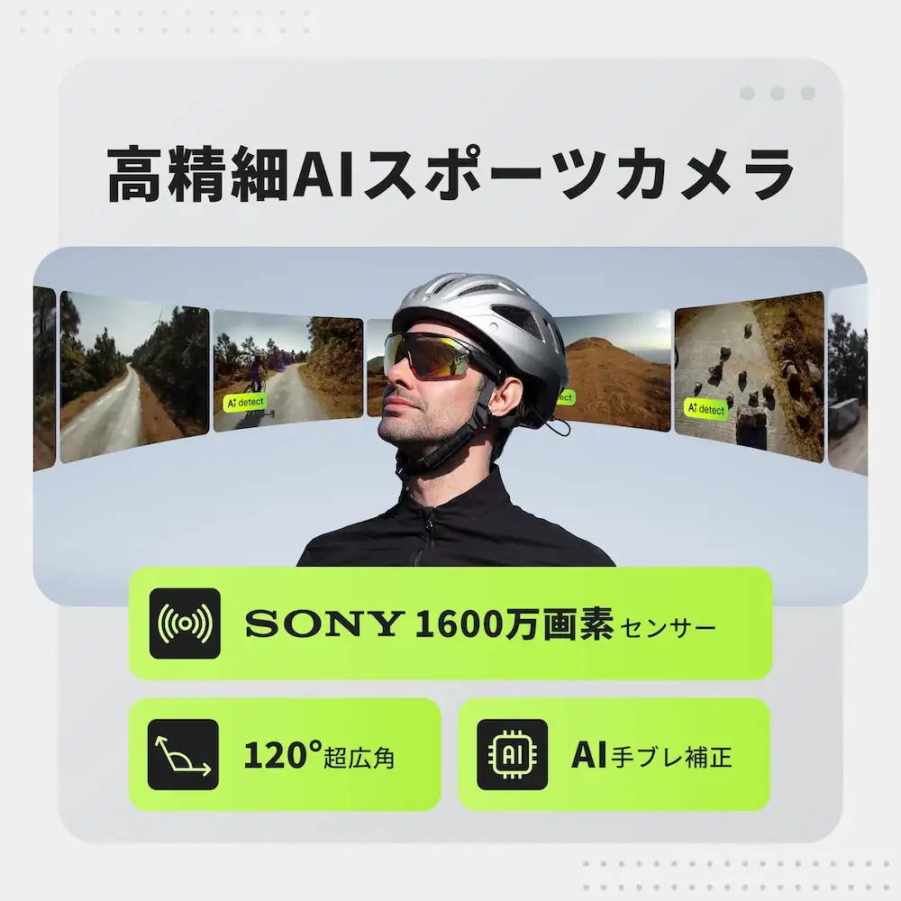 BleeqUp Ranger 4-in-1 AIスポーツカメラグラス [1639]