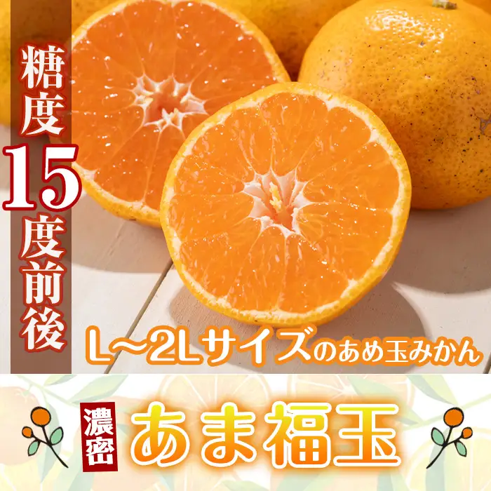 i1364-B 先行予約受付中！＜2026年11月中旬～2027年1月下旬の間に発送予定＞【特別栽培・最高金賞】【特別栽培・最高金賞】あめ玉みかん・大玉サイズ  あま福玉 (L~2L / 約6kg (約3kg×2箱)＋傷み保障200ｇ(3～4玉)) みかん 蜜柑 ミカン 柑橘 果物 フルーツ 果実 国産 鹿児島 【Farmer friends Marche】