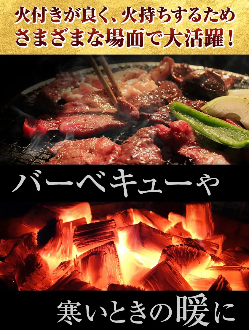 生産量日本一 岩手木炭 9kg 切炭 七戸産業