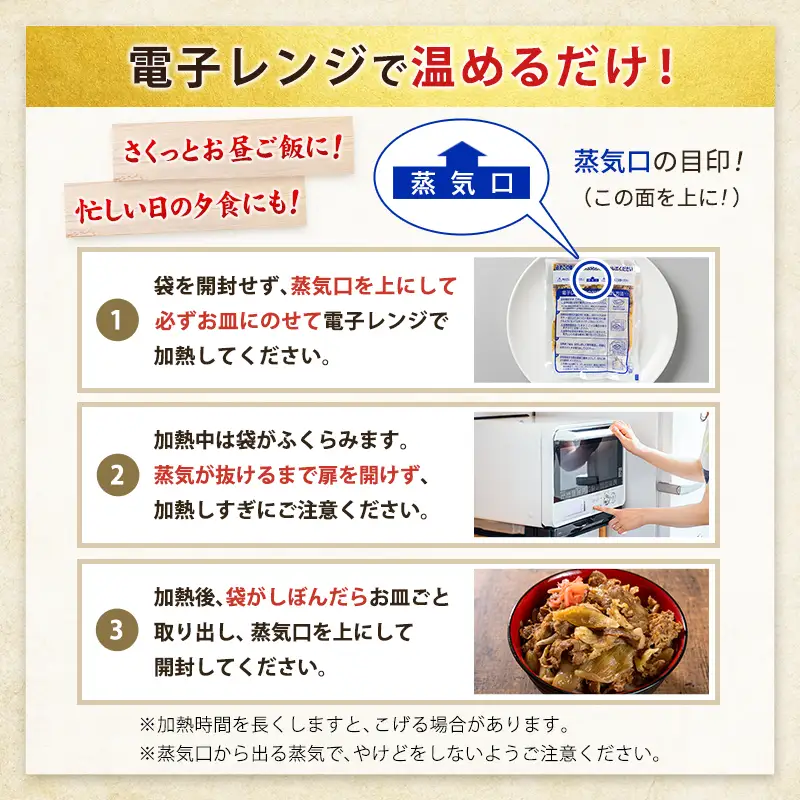 【3営業日以内発送!!】《選べる内容量》 牛丼 肉 小分け 5袋
