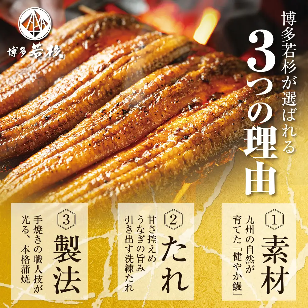 AA61-214 健やかうなぎ蒲焼×2尾(計310g以上) ＆ きざみうなぎ(85g)×2P うなぎ