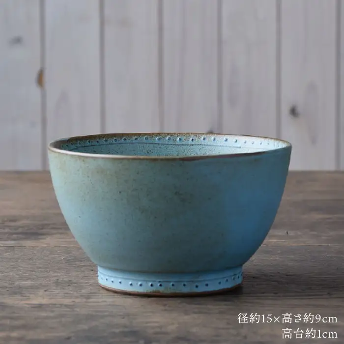 【波佐見焼】どんぶり ブルー 3点 Bronze 【藍染窯】 丼 ボウル 深皿 ブロンズ [JC29]