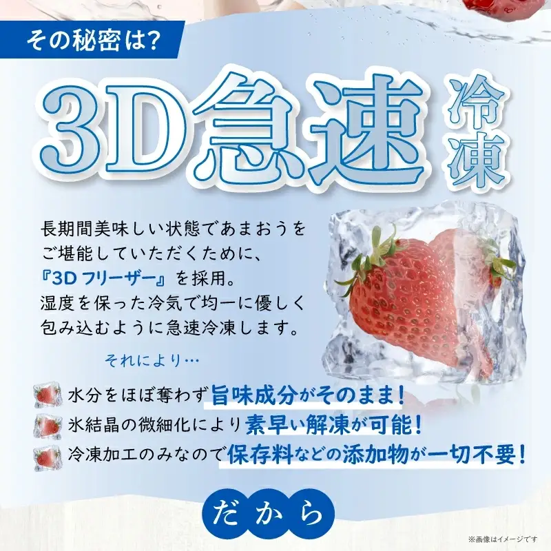 【数量限定】福岡県産あまおう（冷凍1kg）特別栽培_数量限定 急速冷凍 いちご あまおう 1kg 冷凍 3Dフリーザー 長期保存可能 国産 サクサク シャーベット フルーツ デザート フレッシュ 果物 便利 安心 長持ち 保存料不使用 無香料 無加糖 エコファーマー GAP認定 福岡県 久留米市 送料無料 〔Fi203〕