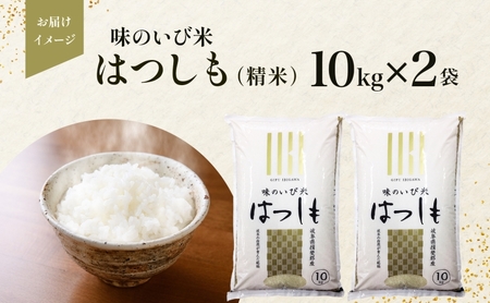はつしも 米 味のいび米 精米 はつしも【計20kg(10kg×2袋)】