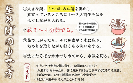 ご自宅で楽しむ今庄の味「今庄生そば 6食セット」 つゆ付き [B-006016] 国産原料 産地