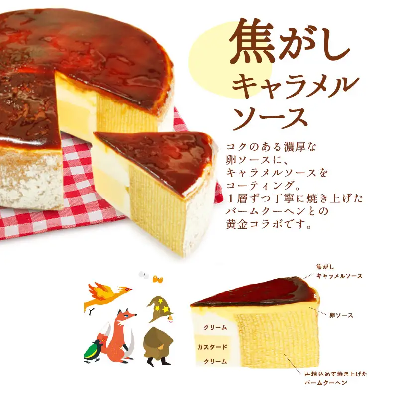 焦がし卵ソースのブリュレバーム＆練乳ロールセット