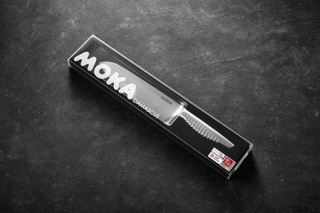 MOKA ダマスカス 三徳包丁 オールステンレス