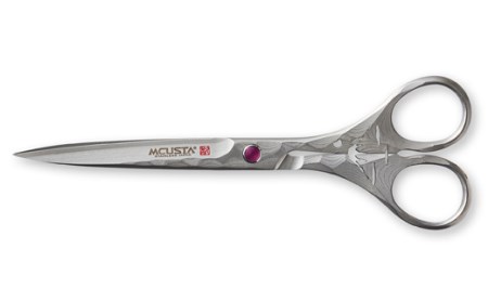 H84-08 Damascus Scissors 富士山