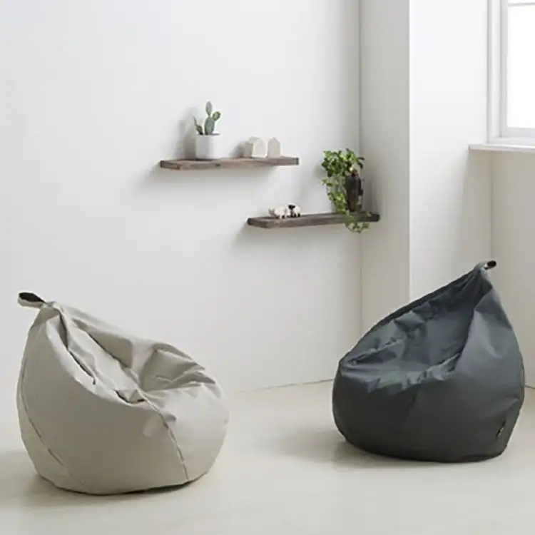 クッション ビーズクッション ハナロロ スタイリスオニオン 80L チャコールグレー 1個