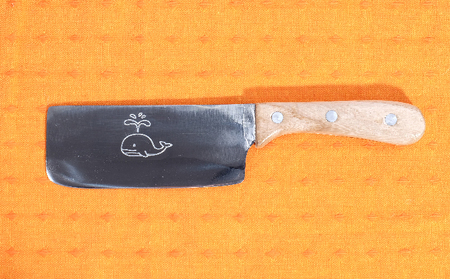 キッズ庖丁 くじら(菜切タイプ) キッチン用品 包丁