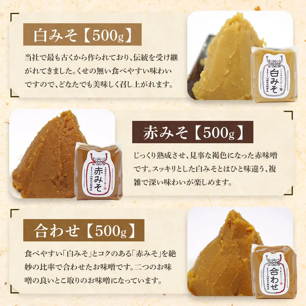 いいちみそ 8種セット ｜ みそ 熟成 厳選 大容量