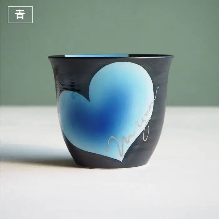 【波佐見焼】mignon ハート フリーカップ 5個セット 食器 皿 【紫明窯・作家はな】【陶藤】 [BE08]  波佐見焼