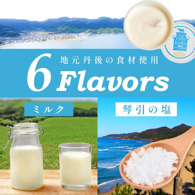 SORA 濃厚ジャージーアイス6個×100ml｜アイス・スイーツ