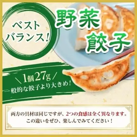 【佐野餃子(大)10個2人前】と【佐野餃子(中)野菜餃子24個4人前】_餃子 ぎょうざ 佐野餃子 野菜餃子 栃木県 佐野 おつまみ おかず 人気 おすすめ 送料無料 贈答 ギフト 冷凍_【配送不可地域：離島・沖縄県】【1061582】
