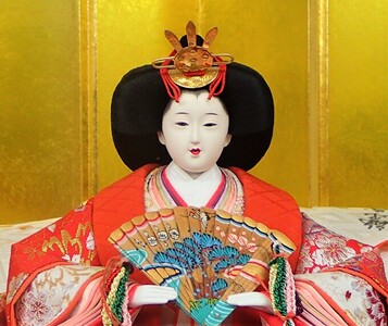 雛人形 京九番親王 毛氈飾り 雛人形【7段15人飾り】