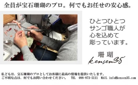 【 珊瑚 】 本連数珠 珊瑚 FN-Limited-PR