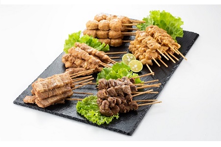 AB234.どーんと５０本！焼き鳥（タレ）1パック5種類×10パック