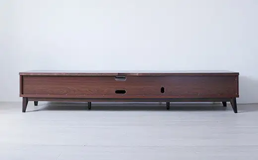 【開梱・設置】アゼル 200cm テレビボード（ブラウン）　AX075