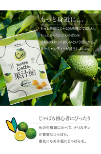 【ふるさと納税】北山村のじゃばら果汁飴×5袋セット（6倍濃縮果汁入）【njb551A】