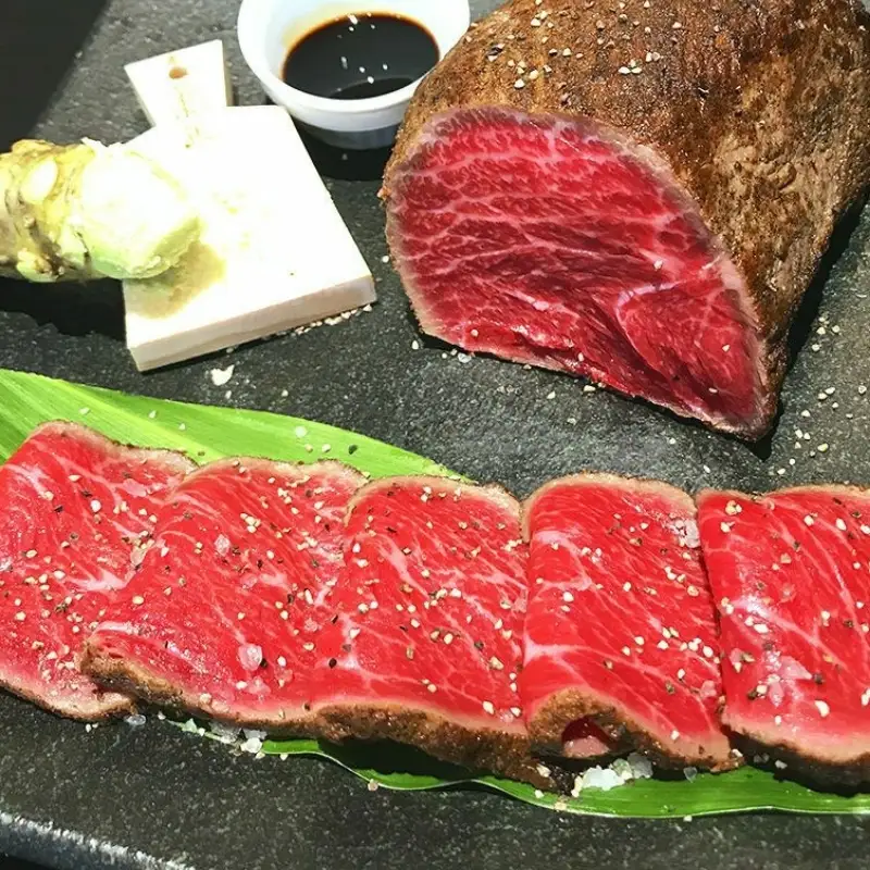 特選黒毛和牛 熊野牛 赤身ローストビーフ 約500g（250g×2パック） タレ付き ブロック 国産 赤身【mtf101】