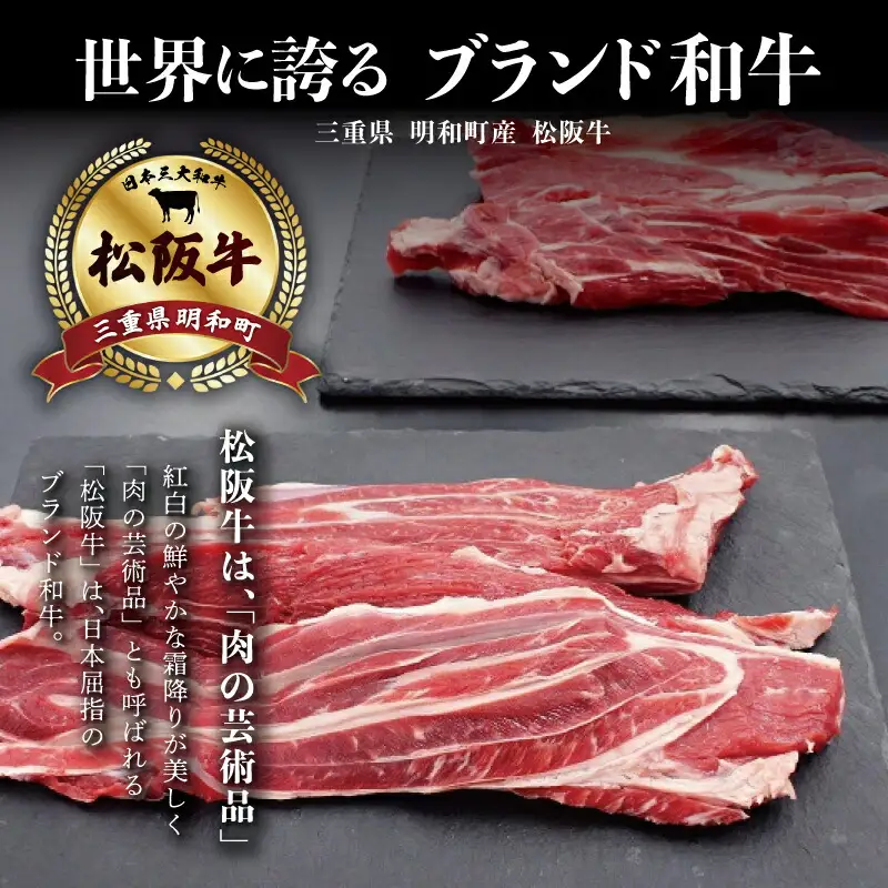 松阪牛 800g(400g×2) 赤身すじ肉松阪牛 SS108