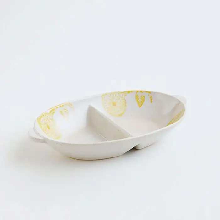 【波佐見焼】【かるがる♪】マルチ ボウル ダリア柄 ペアセット 食器 皿 【勲山製陶】 [CD08]  波佐見焼