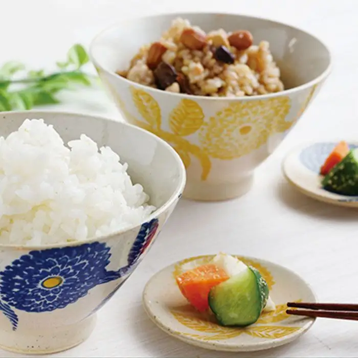 【波佐見焼】【かるがる♪】マルチフル ダリア柄 茶碗 マグカップ プレート ボウル 小皿 どんぶり そばちょこ 含む ペアセット 食器 皿 【勲山製陶】 [CD10] 波佐見焼 食器