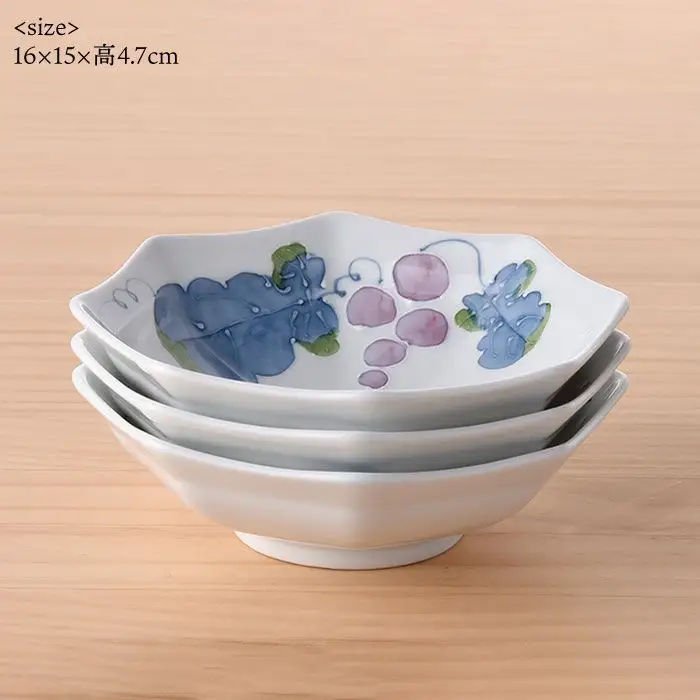 【波佐見焼】八角平鉢 小鉢 人気の柄 3点セット 食器 皿 【松幸陶芸】 [HB14] 波佐見焼