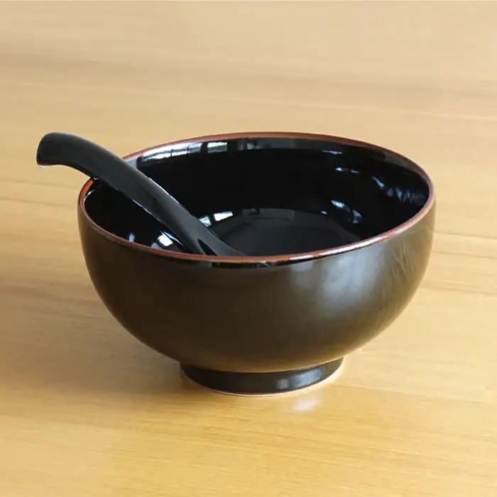 【白山陶器】【5人分の食器】丼とレンゲ10ピースセット 天目 どんぶり  食器 皿 【波佐見焼】 [TA62] 波佐見焼