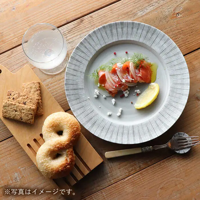 【波佐見焼】 Shabby chic style 2人テーブルセット 大皿 深皿 プレートパスタ パスタ皿 スープ スープ皿 ボウル 小鉢 リム皿 リムボウル シャビー シック おしゃれ カフェ カフェごはん 北欧 セット 25cm 18cm 12cm 食器 皿 【和山】 [WB01]  波佐見焼