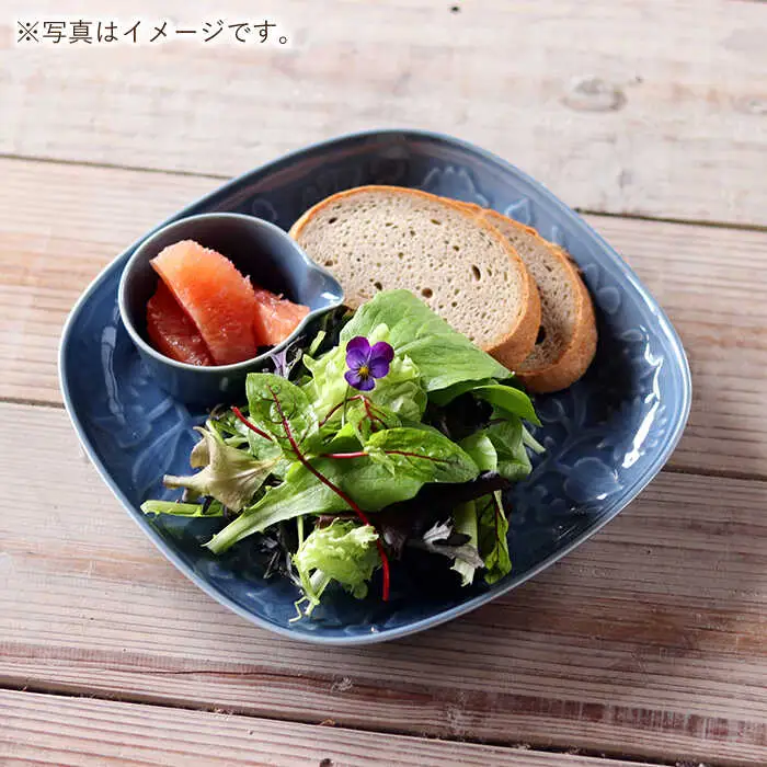 【波佐見焼】レリーフ・フラワーパレード 盛皿2枚セット 皿 食器 プレート 【和山】 [WB36]  波佐見焼