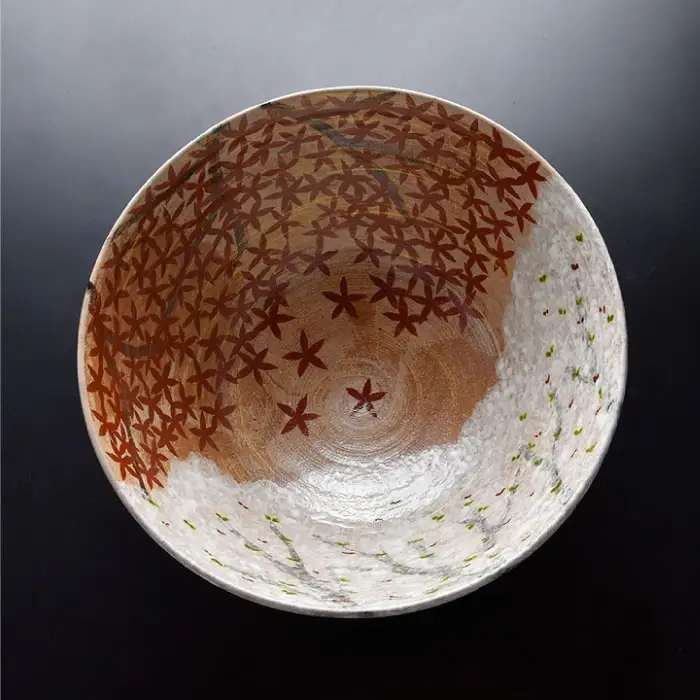 【波佐見焼】北大路魯山人写「色絵雲錦大鉢」 ボウル 陶器 食器 食器 皿 【利左エ門窯】 [QB31]  波佐見焼