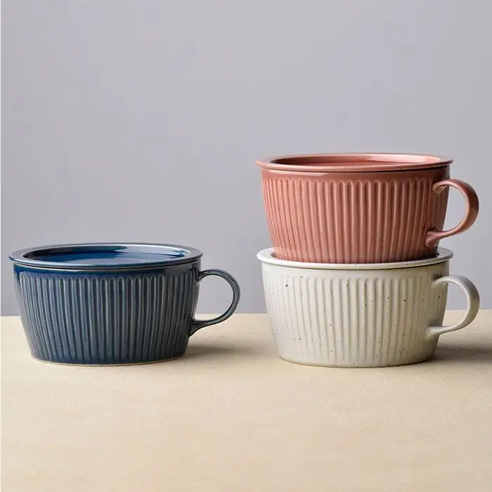 【波佐見焼】【オーブン可】トリオカラー 蓋つき スープマグ スープカップ 小皿 3色セット 食器  スープマグ スープカップ マグカップ 皿 マグカップ 波佐見焼 【舘山堂】 [RC07]  波佐見焼