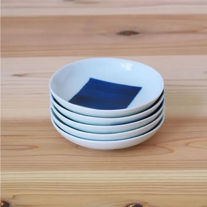 【波佐見焼】染付 3寸丸 小皿 5枚組 食器 皿 【團陶器】 [PB11] 波佐見焼