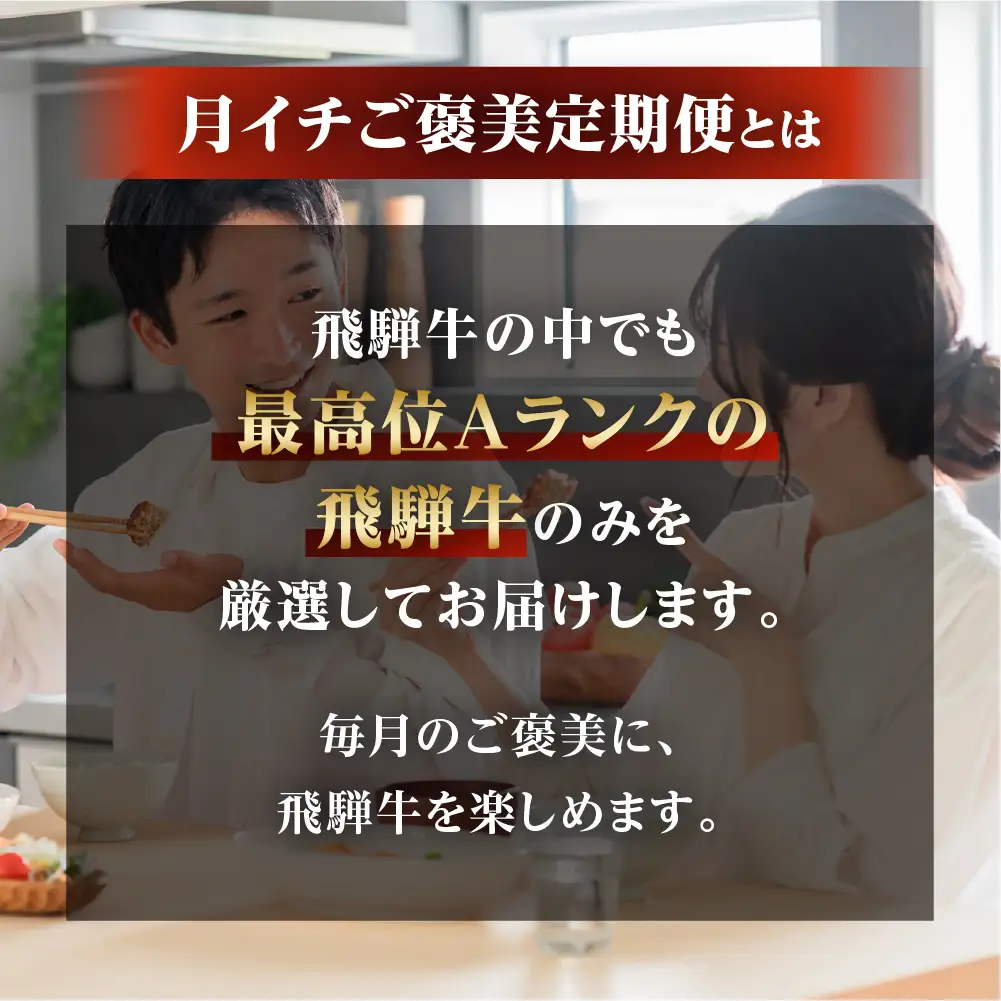 A5飛騨牛 定期便 5回 ちょこちょこお届け 牛肉｜ 定期便 
