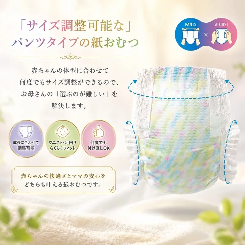 おむつ ミラフィール Mサイズ 132枚 パンツタイプ おむつ
