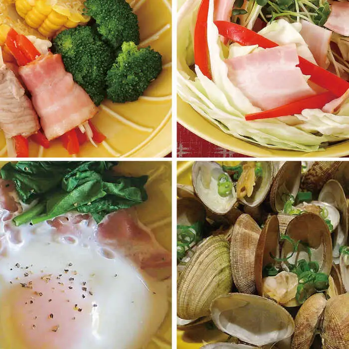 【波佐見焼】美と健康 レンジで簡単タジン鍋 蒸すクック（1人用）3色トリオ 食器 皿 【西日本陶器】 [AC71]  波佐見焼