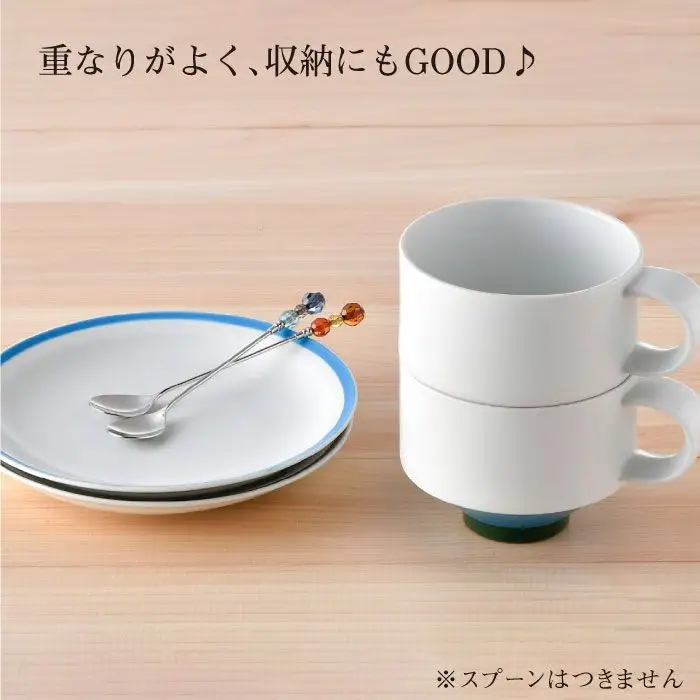 【波佐見焼】多用カップ・ プレート （紫・水色）ペア 食器 皿 【洸琳窯】 [GE15]  波佐見焼