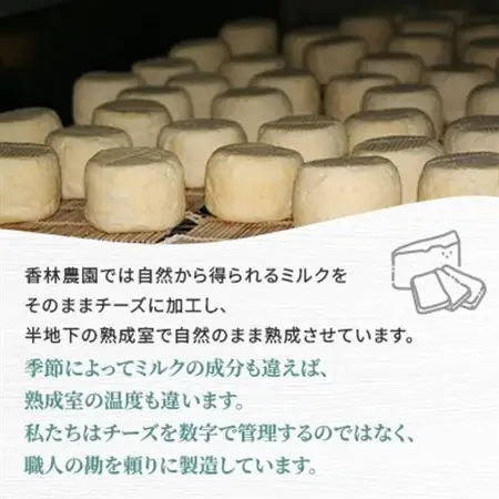 香林農園ナチュラルチーズ　牛セミハードチーズ　北海道　日高山脈の麓のチーズ農家_卵・乳製品 チーズ  _【配送不可地域：離島】【1212313】
