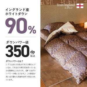 【ふじやま織・ホテル仕様】プレミアム羽毛掛けふとん 信玄葡萄柄 (シングル) 羽毛布団 寝具 掛けふとん 布団 シングル セット 
