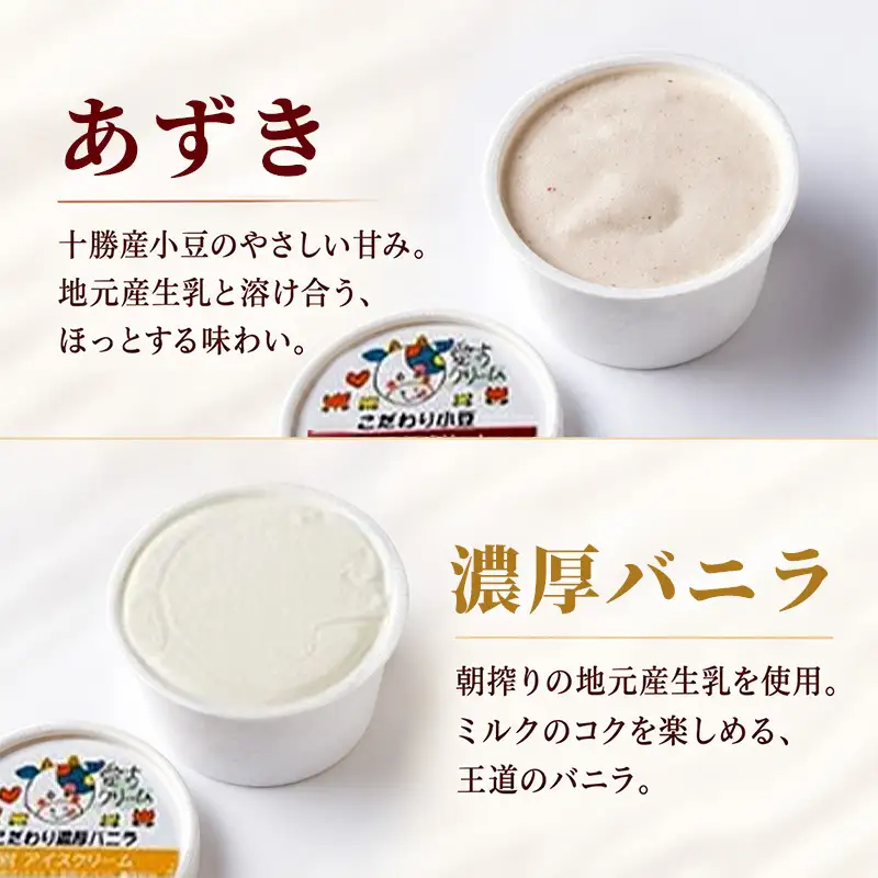 アイスセット 愛す・くりーむ バニラ チョコ あずき アイスセット【60ml×12個】