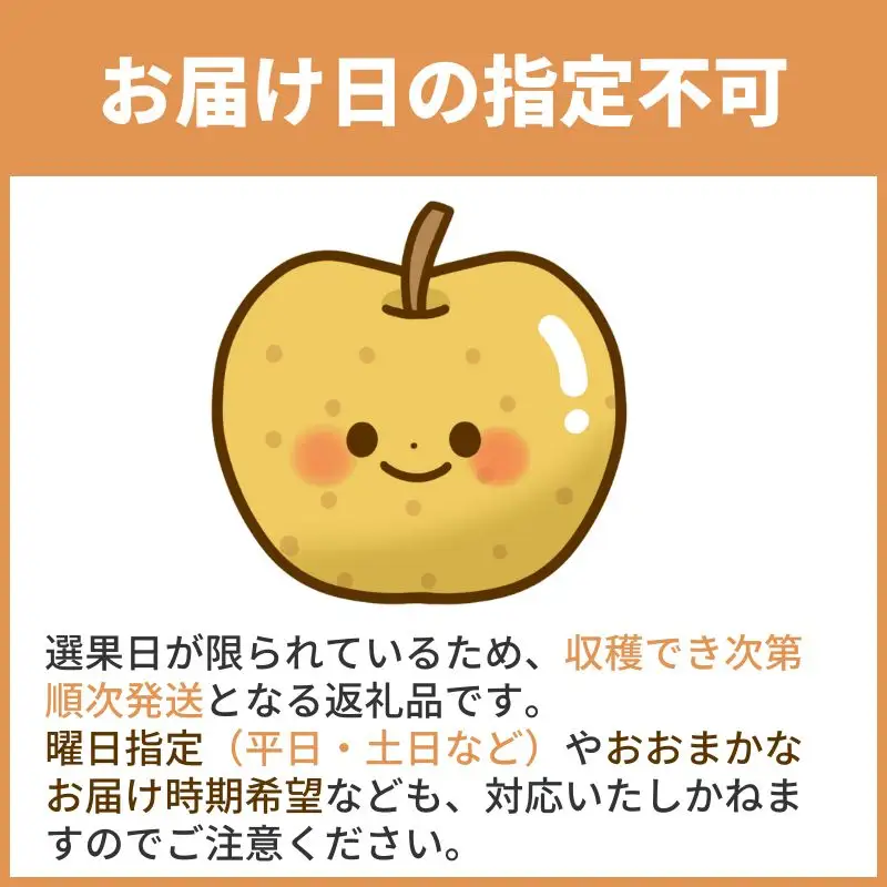 Y018 二十世紀梨(赤秀) 3kg