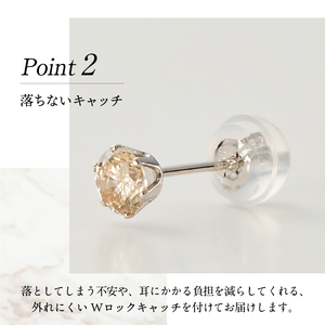 【即納】プラチナ　0.20Ｘ0.20CT ダイヤ　ピアス　403134（403462）