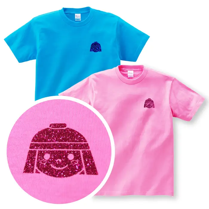 「はにたん」ラメワンポイントTシャツ2枚セット[AOBN003] ご当地 デザイン Tシャツ